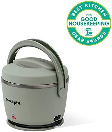 Mini Personal Crock-Pot Portable Electric Lunch Box Food Warmer – Green S21D - Mini Personal Food Warmer for Healthy Meal Prep Detail