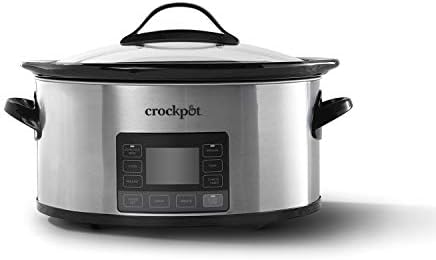 Programmable Crock-Pot MyTime 6 Quart Programmable Slow Cooker S08D - Stainless Steel Slow Cooker with Locking Lid - Default Title