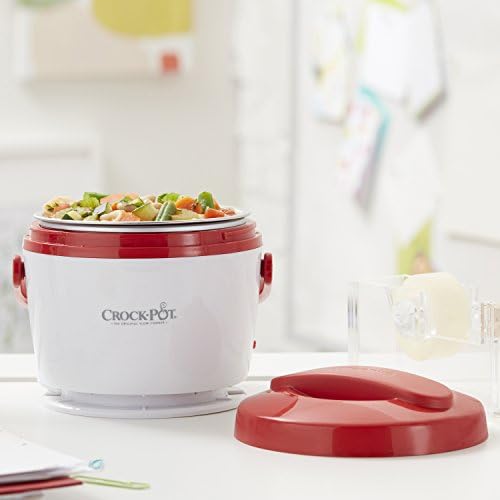 Self-Heating Crock-Pot Portable Lunch Food Warmer – Red S04M - Leak-Proof Heated Bento Box Lunch Warmer Detail