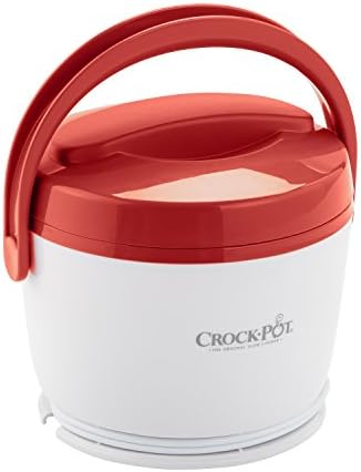 Self-Heating Crock-Pot Portable Lunch Food Warmer – Red S04M - Leak-Proof Heated Bento Box Lunch Warmer - Red