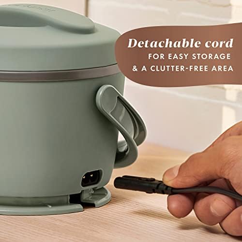 Mini Personal Crock-Pot Portable Electric Lunch Box Food Warmer – Green S21D - Mini Personal Food Warmer for Healthy Meal Prep Detail