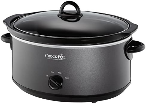Triple-Insulated Crock-Pot 7 Quart Slow Cooker – Charcoal S09Q - Programmable Slow Cooker with Oval Ceramic Pot - Default Title