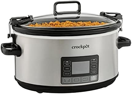 Large Capacity Crock-Pot 7 Quart Portable Programmable Slow Cooker with Timer S27U - Digital Crock Pot Slow Cooker for Family Meals - Default Title