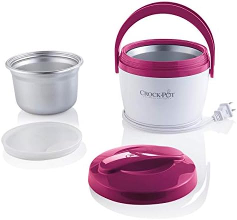 Rapid Heating Crock-Pot Lunch Crock Portable Food Warmer 20oz – Pink S03U - Portable Electric Lunch Box Food Warmer Detail