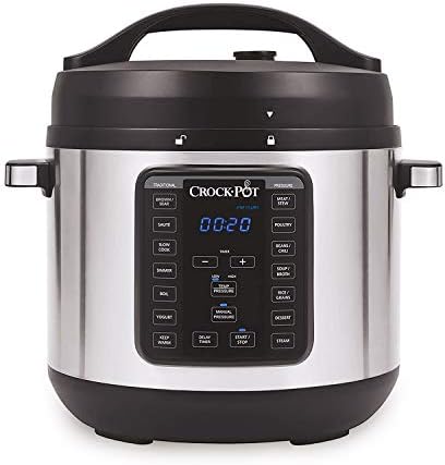 Smart Digital Crock-Pot 8 Quart Express Crock Multi-Use Pressure Cooker S05K - Heavy-Duty Stainless Steel Speed-Cooking Pot - Default Title