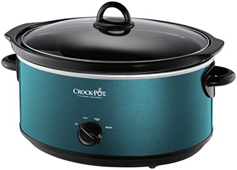 Triple-Insulated Crock-Pot 7 Quart Manual Slow Cooker – Turquoise S25U - Large Capacity Electric Stew Pot & Slow Cooker - Default Title