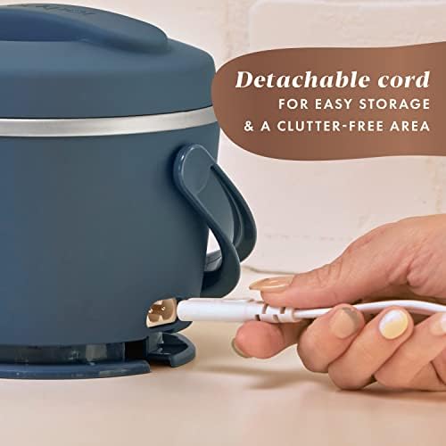 Leak-Proof Crock-Pot Electric Lunch Box Food Warmer 20oz – Faded Blue S22V - Portable Electric Lunch Box Food Warmer Detail
