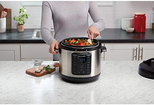 Smart Digital Crock-Pot 8 Quart Express Crock Multi-Use Pressure Cooker S05K - Heavy-Duty Stainless Steel Speed-Cooking Pot Detail