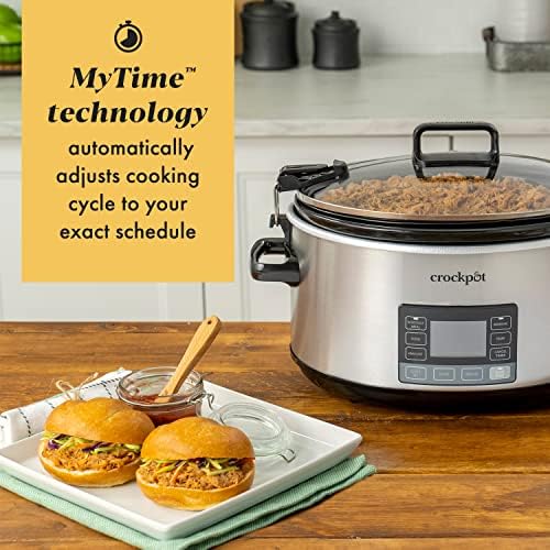 Large Capacity Crock-Pot 7 Quart Portable Programmable Slow Cooker with Timer S27U - Digital Crock Pot Slow Cooker for Family Meals Detail