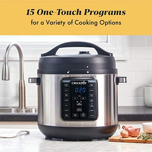 Smart Digital Crock-Pot 8 Quart Express Crock Multi-Use Pressure Cooker S05K - Heavy-Duty Stainless Steel Speed-Cooking Pot Detail