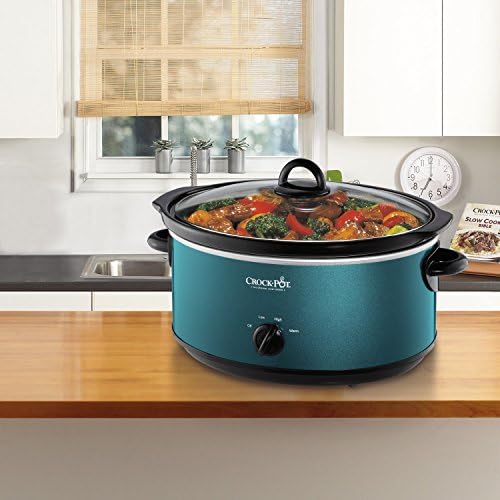 Triple-Insulated Crock-Pot 7 Quart Manual Slow Cooker – Turquoise S25U - Large Capacity Electric Stew Pot & Slow Cooker Detail