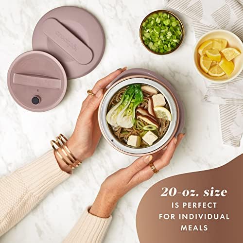Mini Personal Crock-Pot Electric Lunch Box Food Warmer 20oz – Blush Pink S18G - Portable Electric Lunch Box Food Warmer Detail
