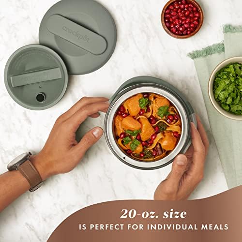 Mini Personal Crock-Pot Portable Electric Lunch Box Food Warmer – Green S21D - Mini Personal Food Warmer for Healthy Meal Prep Detail